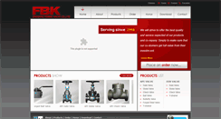 Desktop Screenshot of fbkvalve.com